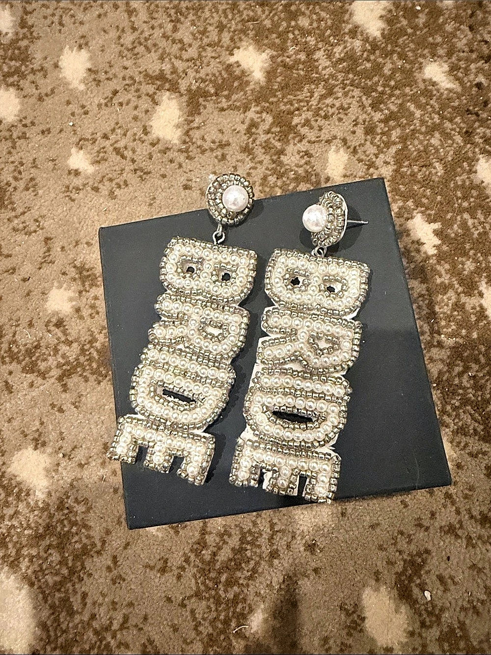 Rhinestone Statement Drop Earrings
